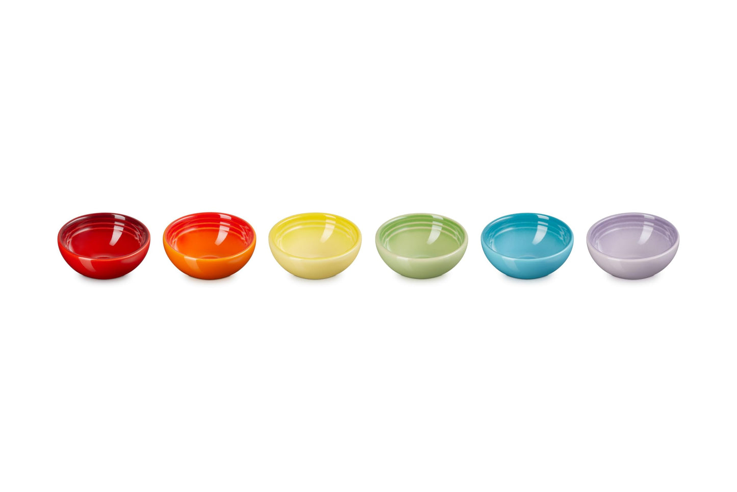 Le Creuset Set of 6 Vancouver Pinch Bowls 2 Oz Multi
