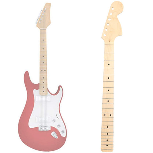 Maple Guitar Neck, Durable 22 Fret Replacement Fingerboard, Electric Guitar Accessories, Fingerboard Upgrade for Stage Performances, Home Practice, and Professional/Amateur Guitarists