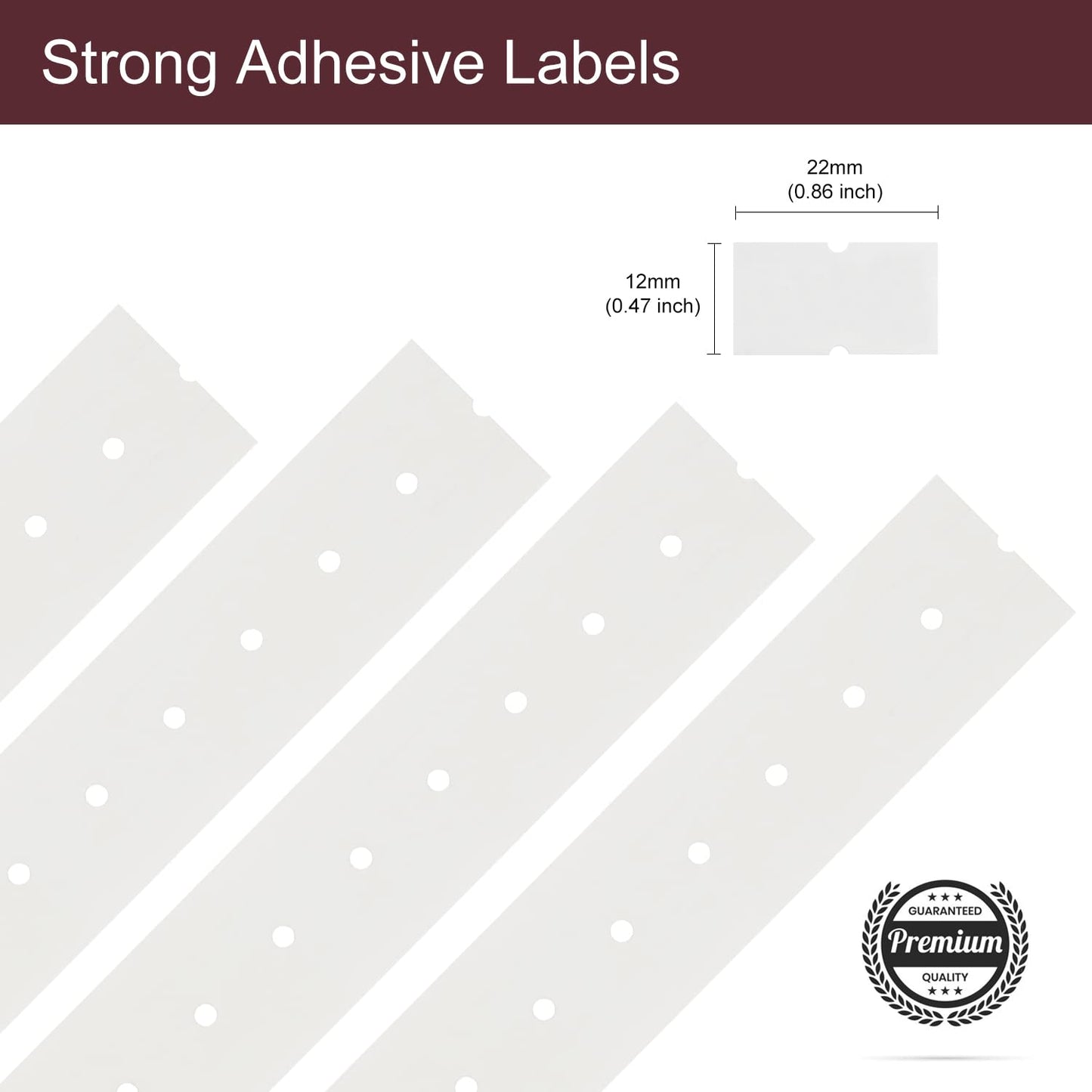 Motex 1 Line Labels - 10,000 White Blank Price and Date Gun Labels, Fits Perco 1 Line Price and Date Guns and MX-5500
