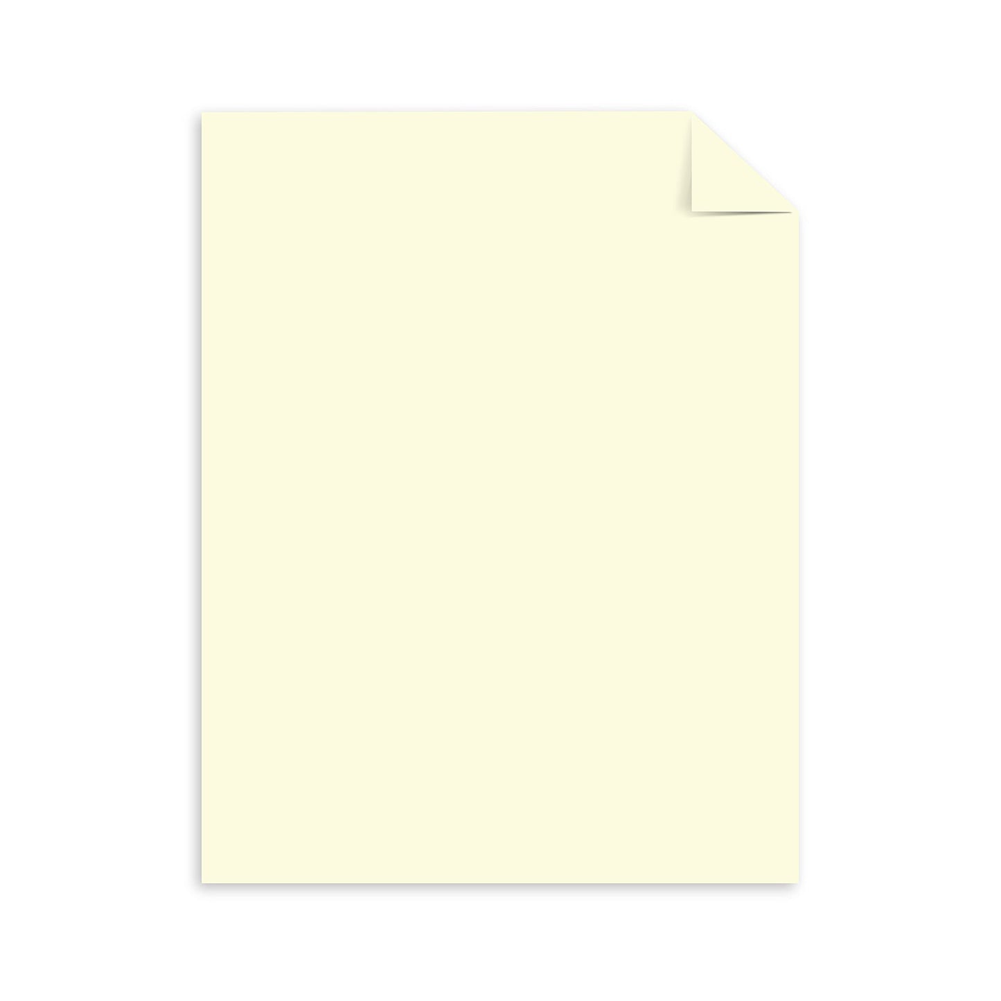 Astrobrights Colored Cardstock, 8.5" x 11", 65 lb/176 GSM, Cream, 50 Sheets (Pack of 6) - 300 Sheets in Total (91518)