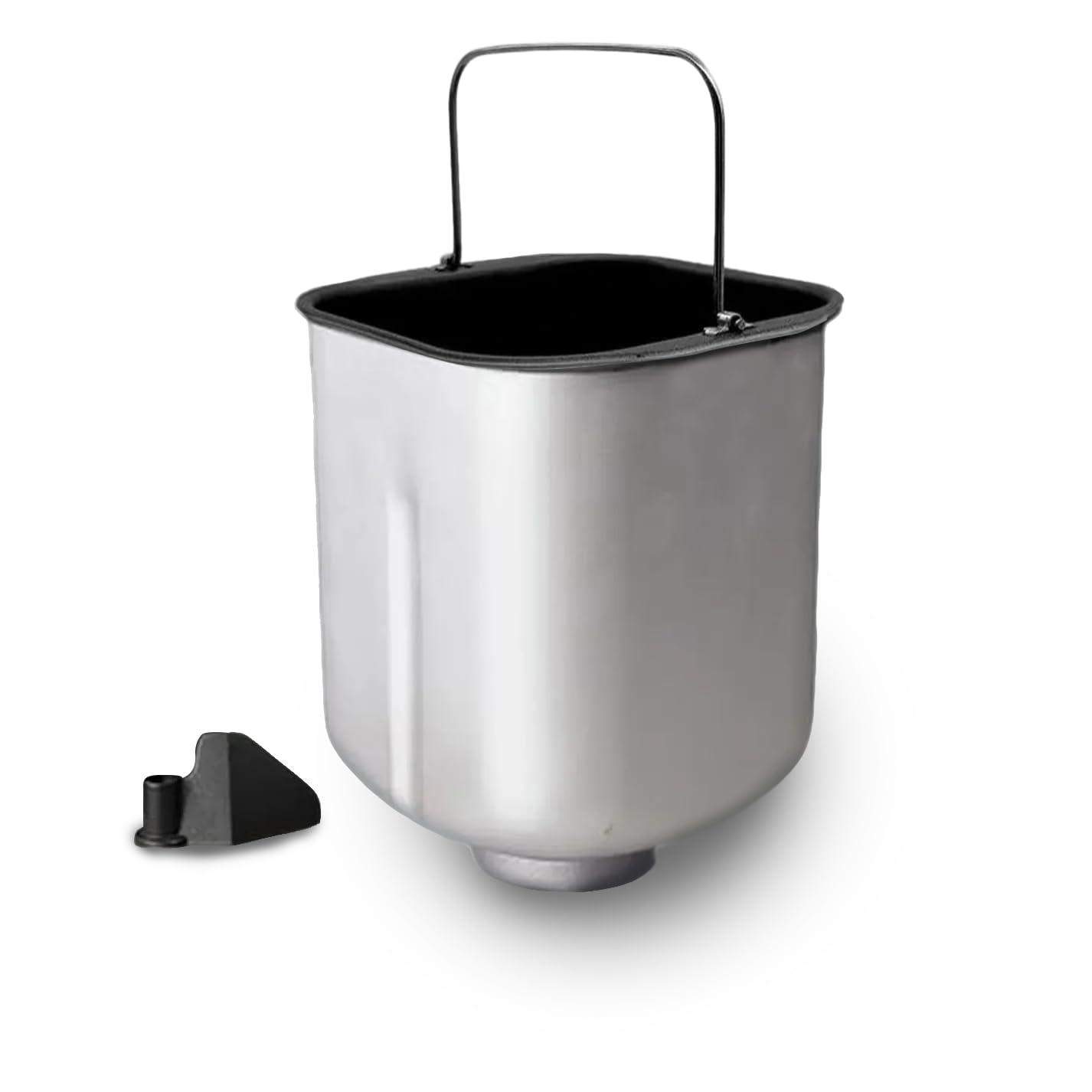 Square Bread maker pan with non-sticking coating, bread maker replacement, compatible with Cuisinart 2 bl bread maker CBK-110, Kneading Paddle included.