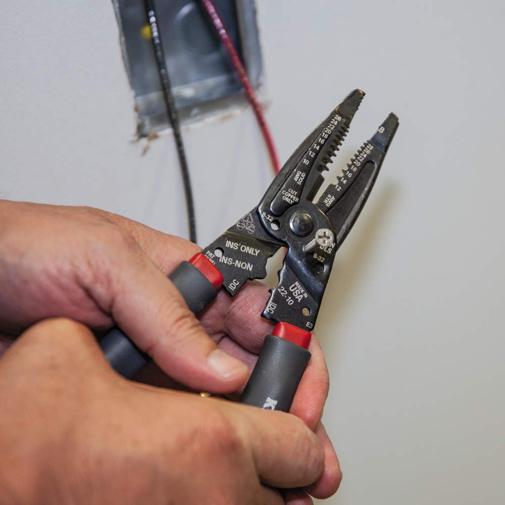 Klein Tools 1019 Klein Kurve Wire Stripper/Crimper/Cutter, Cutting/Crimping/Stripping Tool for B and IDC Connectors, Terminals, More