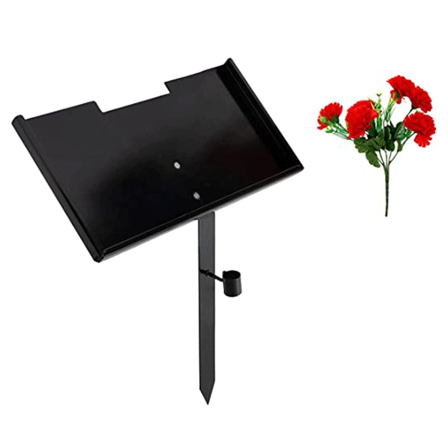 Grave Marker Stand, Memorial Stones Stand Heavy Duty Iron Memorial Stones Stand for 6X 12 Stones Memorial Stakes Cemetery Grave Plaque Stake for Loved One, Pets