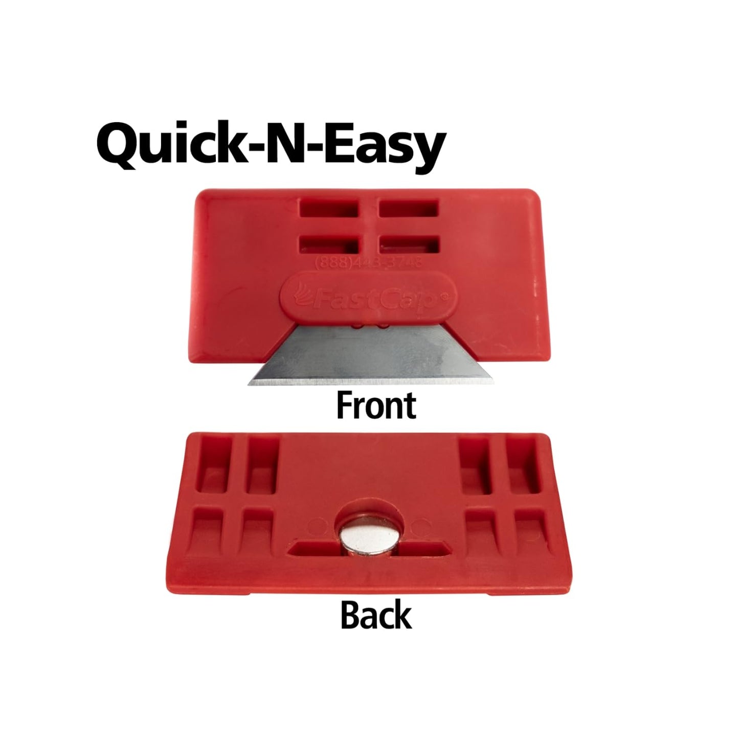 FastCap Quad Trimmer with Tungsten Carbide Blades, Red
