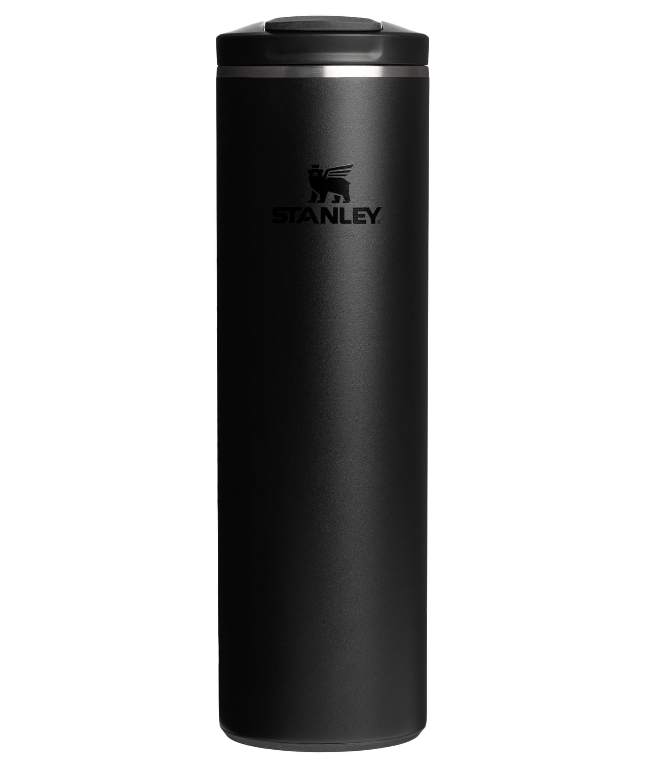 Stanley AeroLight Transit Bottle 20 oz | Locking Drink Through Lid | Leak Resistant Water Bottle or Coffee Travel Mug | Lightweight Insulated Stainless Steel | BPA-Free | Black 2.0