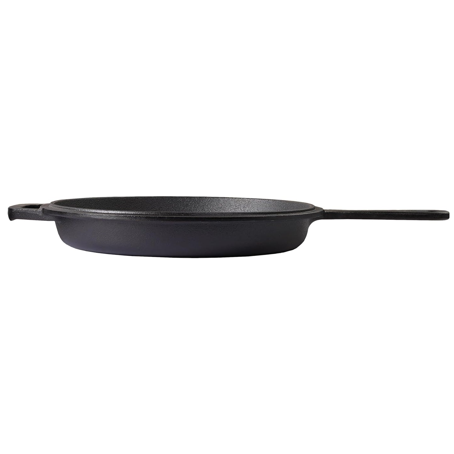 Cast Iron Skillet (Extra DEEP) - 10.25"-Inch (26 cm) with Skillet Lid, Frying Pans + Silicone Handle Holder Covers - Oven Safe Cookware - Indoor/Outdoor - Use on Any Stovetop, Grill, Induction Safe