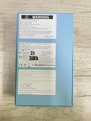 Ashfly Kids Phone,3.97" Touchscreen Toy Phone with Front Camera,8GB Kids Camera with Learning Games and Drawing,Birthday Christmas Toys Gifts for Ages 3 4 5 6 7 8 9 10 Children