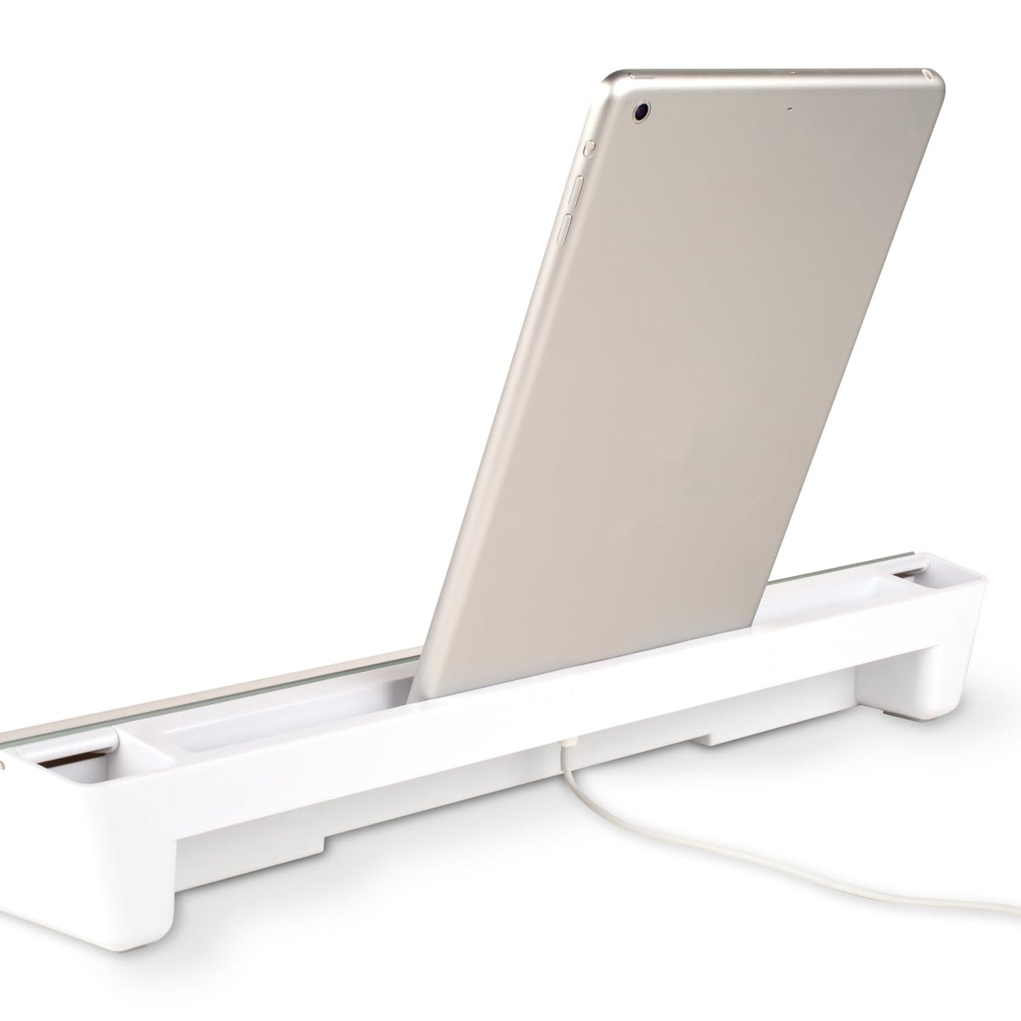 Quartet Desktop Whiteboard, Glass Dry-Erase Surface, 18” x 6”, Flip Top, Includes 4 Templates, 1 Marker and a Microfibre Towel (Q09010-CA)