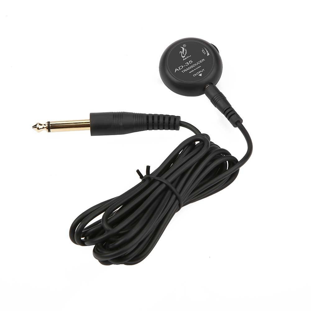 Dilwe Mini Piezo Pickup, Contact Microphone Transducer for Acoustic Guitar Violin Ukelele