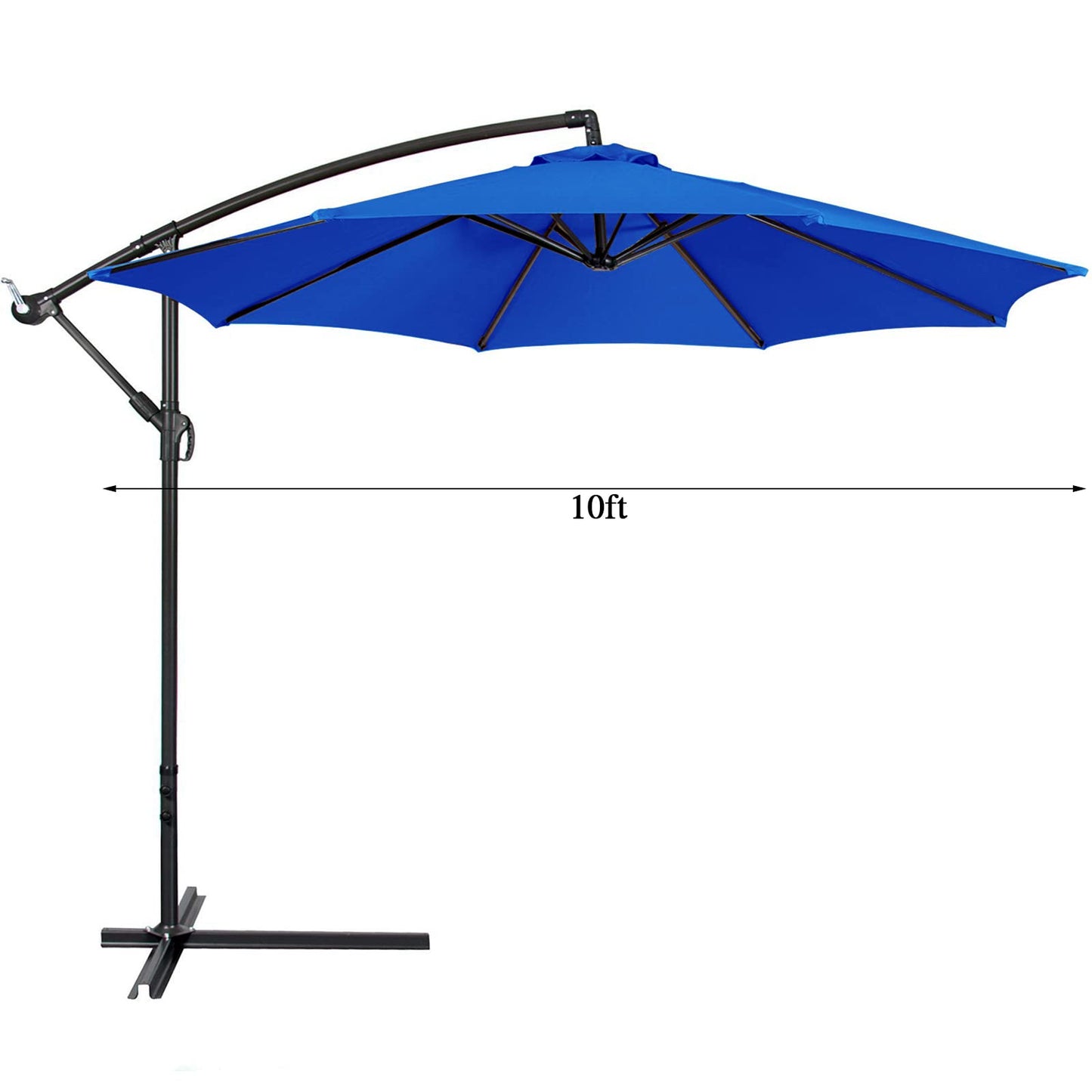 belupai 10ft Patio Umbrella Replacement Canopy, 6 Ribs Canopy Replacement Water Resistant Patio Canopy Outdoor Table Market Yard Umbrella Top Outdoor Umbrella Canopy (Canopy Only)(Tan, 6 Ribs)