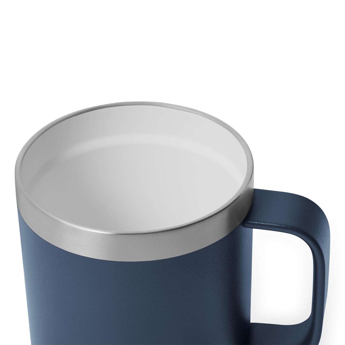 YETI Rambler 10 oz Ceramic Lined Stackable Mug, Vacuum Insulated, Stainless Steel with MagSlider Lid, Navy