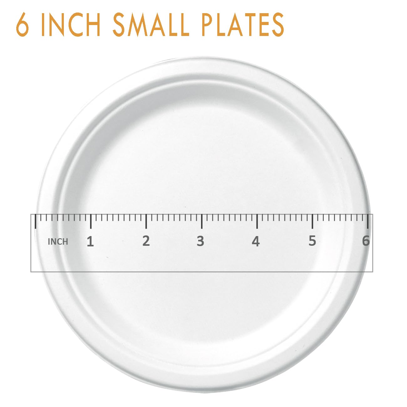 CantaGreen 200 Count Heavy Duty Compostable Paper plates, Biodegradable Bagasse and Bamboo Fiber Plate