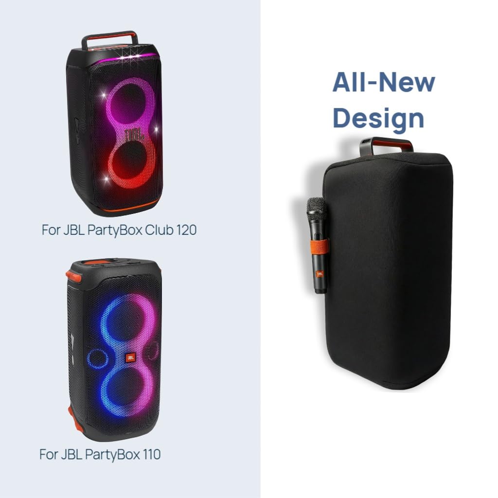 Dust Cover Case for JBL PartyBox 110/JBL PartyBox Club 120 - Portable Party Speaker, Protective Cover with Elastic Band Protective Dust Case for JBL Speaker（Cover Only）