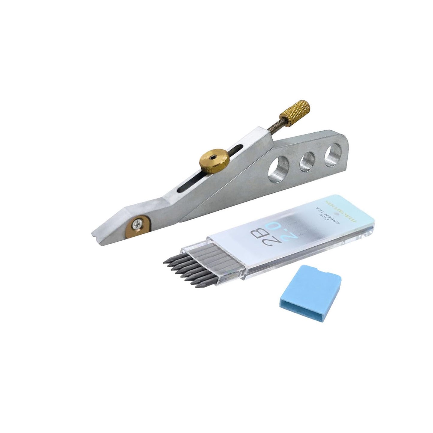 TUOREN Guitar Nut Scribe Tool Aluminum Alloy Guitar Nut and Saddle Height Mark Repair Tool for Luthiers and DIY Enthusiasts