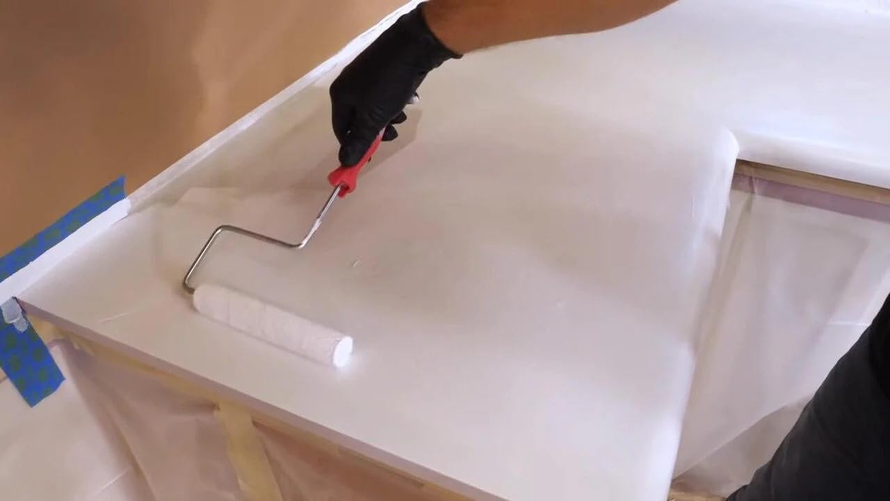 Stone Coat Countertops White Epoxy Undercoat - A Perfect Paint and Primer for Coating MDF, Plywood, and Porous Materials, Ideal for DIY Epoxy Countertop Kit!