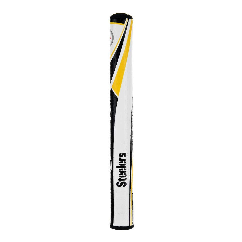 SuperStroke NFL Golf Putter Grip, Pittsburgh Steelers (Mid Slim™ 2.0) | Cross-Traction Surface Texture and Oversized Profile | Even Grip Pressure for a More Consistent Stroke | Non-Slip Grip