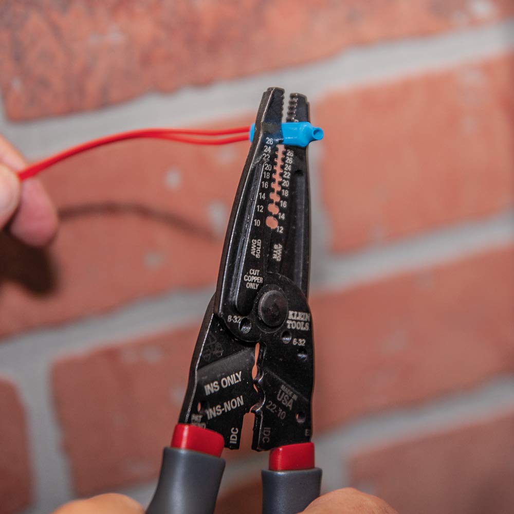 Klein Tools 1019 Klein Kurve Wire Stripper/Crimper/Cutter, Cutting/Crimping/Stripping Tool for B and IDC Connectors, Terminals, More