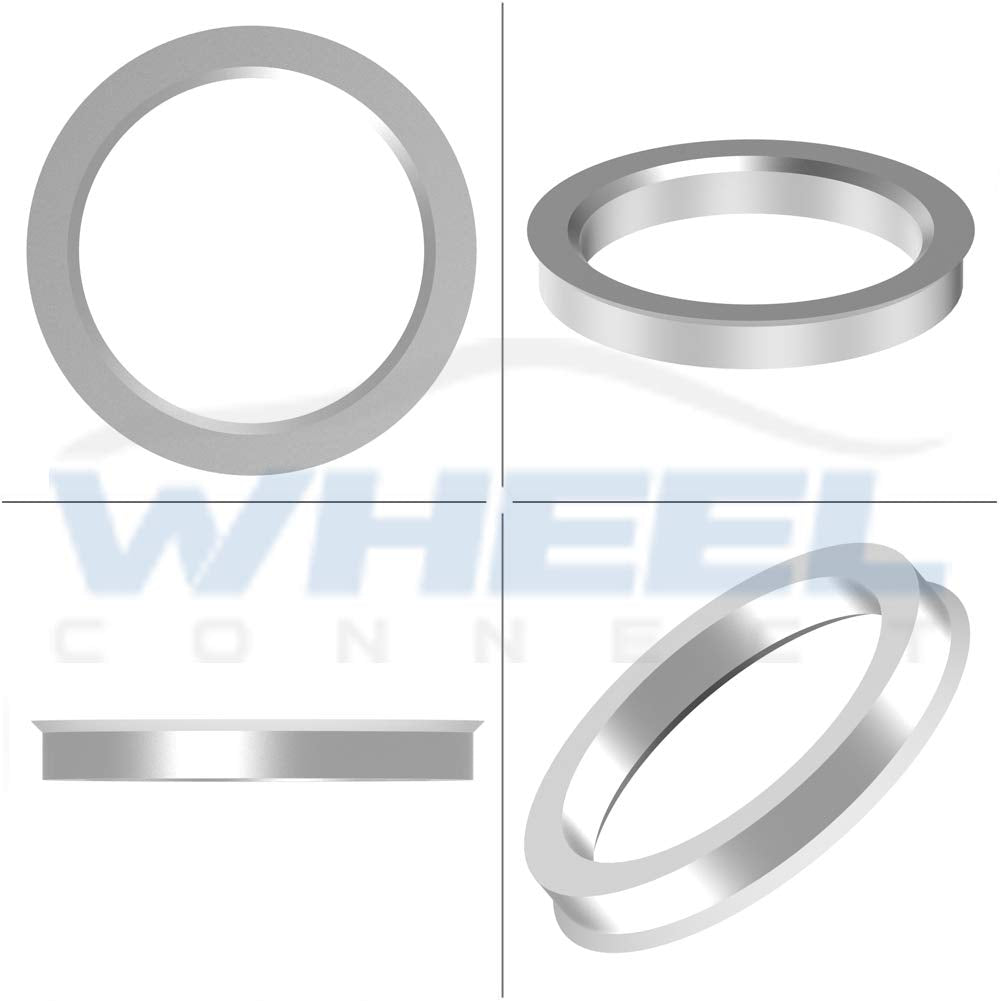 WHEEL CONNECT Hub Centric Rings, 108 to 78.1, Set of 4, Aluminium Alloy Hubrings, O.D:108mm I.D 78.1mm. A