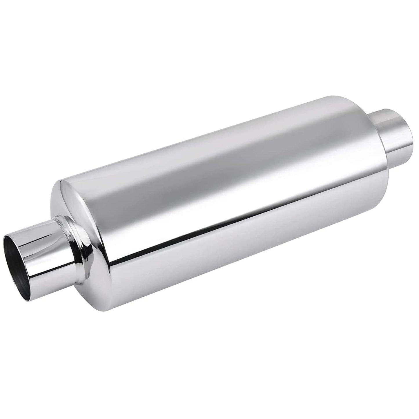 EVIL ENERGY 2" Resonator Muffler Stainless Steel (2.0 inch Inlet/Outlet, 13.8" Length)