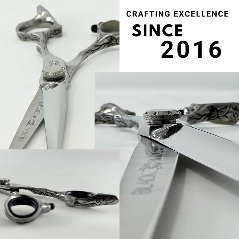 Black Widow Executive Brand Razor Macs Professional Barber Razors Edge Hair Cutting Shears Barber Scissors 5.5" Blue Titanium Macs-2038, Macs Razor Products, B00JZW8U7O, SCR107,50.23,25 Hair Cutting Scissors Kit with Hair Thinning Shears Hair Professional