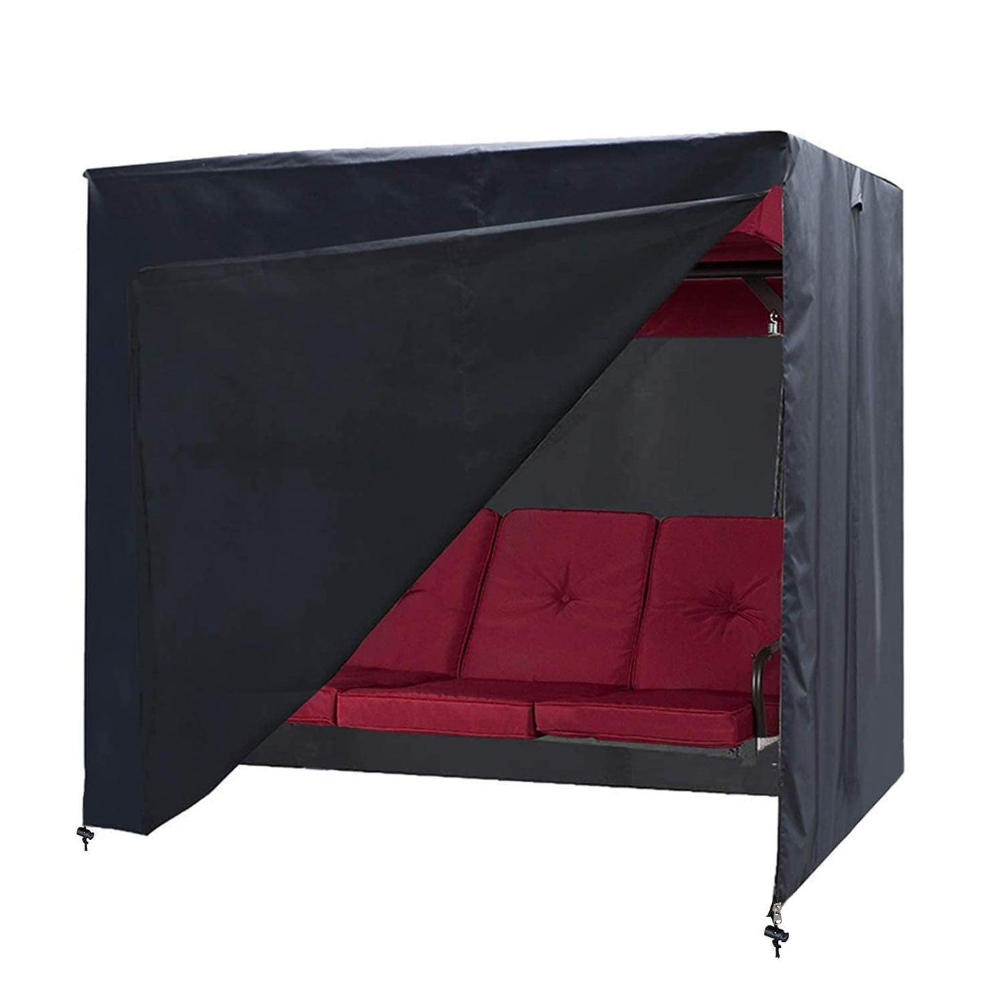 Patio Swing Cove,3 Triple Seater Hammock Cover Garden Swing Cover Garden Hammock Glider Chair Cover Outdoor Swing Cover UV Resistant Swing Canopy Cover(87L x 60 D x 72 H inch)