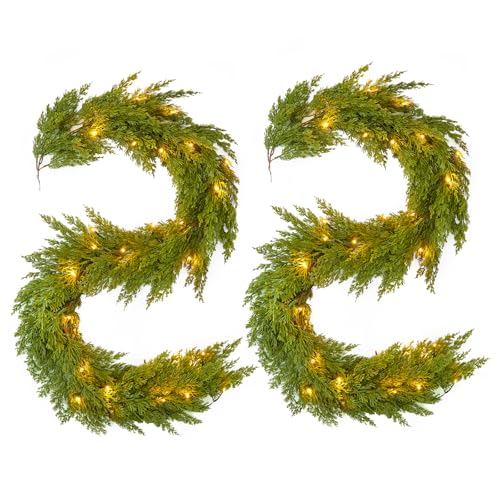 6 Ft Cedar Garland 2pcs (NO Lights)