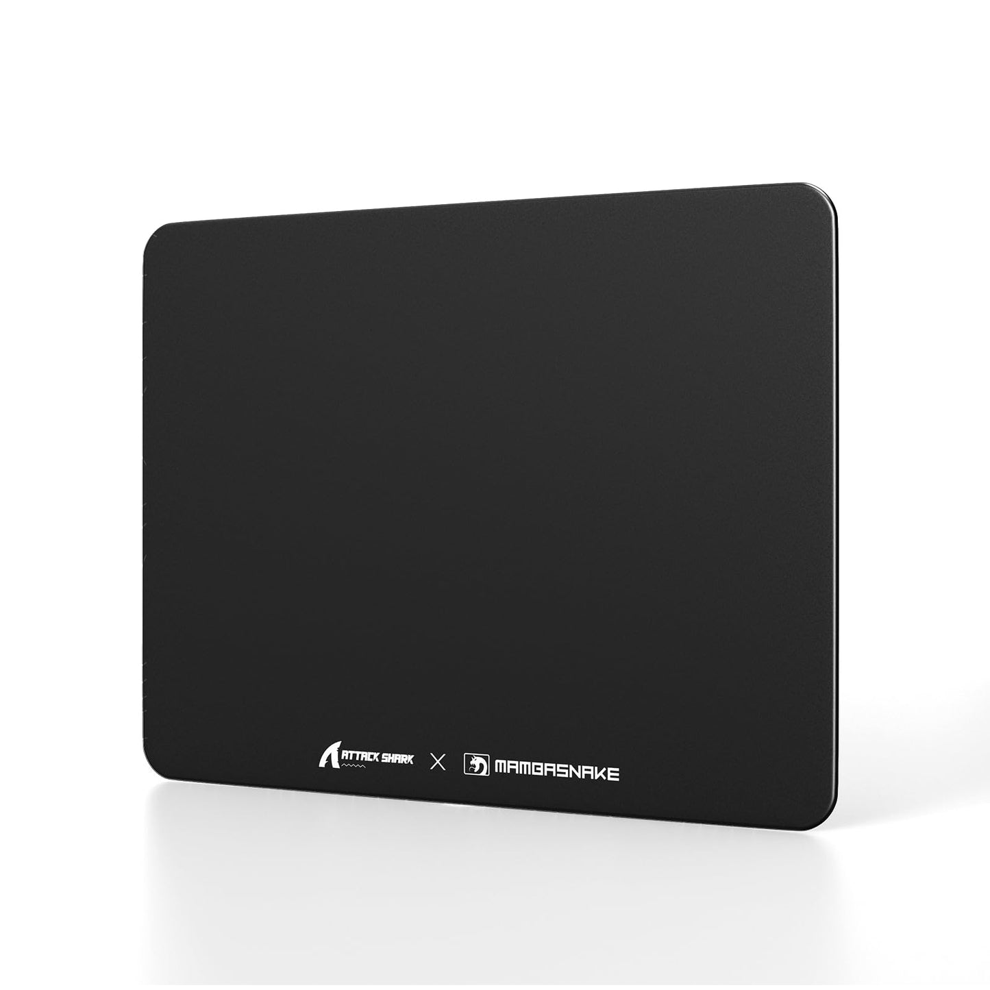 Attack Shark CM05SE Glass Gaming Mousepad,Nano-Micro-Etched Texture,Smooth Glass Surface,High Accuracy,Fast-Moving,Anti-Scratch, PU Leather Super Non-Slip Base,Small Size(410×310mm),Black