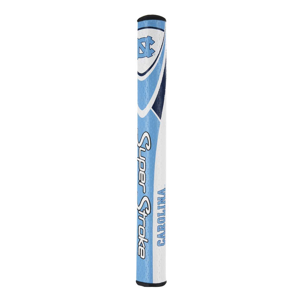 SuperStroke NCAA Golf Putter Grip, University of North Carolina (Mid Slim 2.0) | Cross-Traction Surface Texture and Oversized Profile | Even Grip Pressure for a More Consistent Stroke | Non-Slip Grip