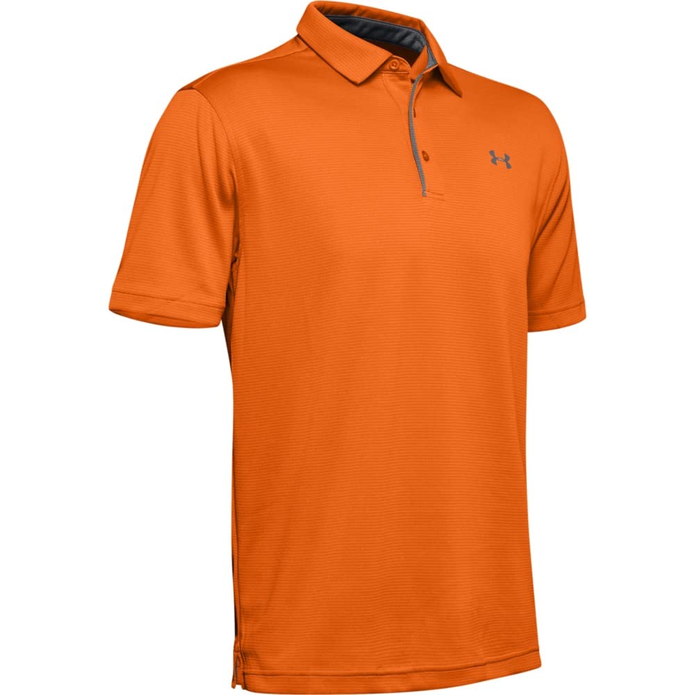 UNDER ARMOUR mens Tech Golf Polo ,Baroque Green (310)/Graphite,X-Small