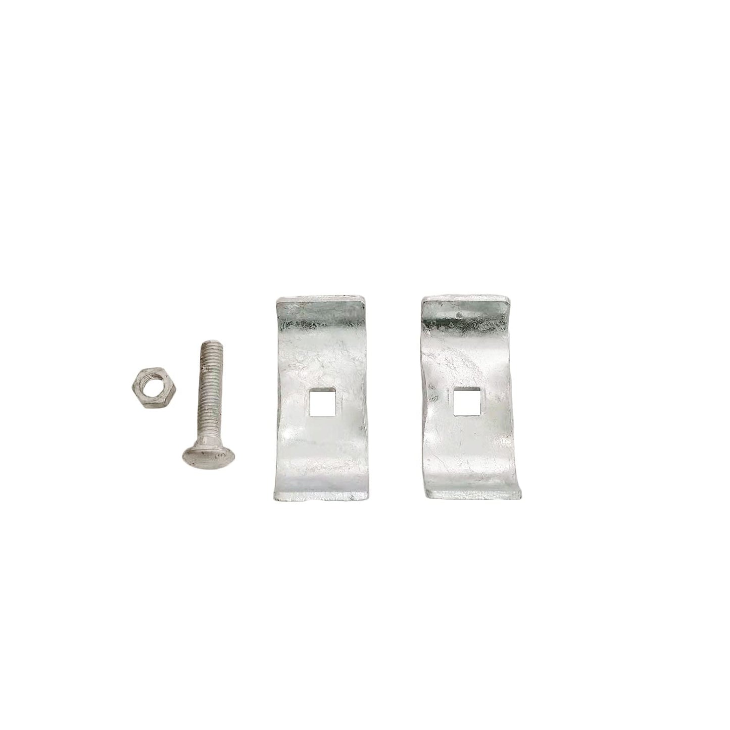 Chain Link Fence Panel Clamps for 1-3/8" Pipe Frames - Dog Kennel/Run or Temporary Fence Saddle Clamps (8 Set)