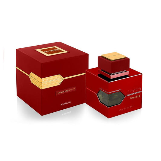 Al Haramain LAventure Grapefruit Red for Unisex - Arabian Perfume for Women and Men - Floral Fruity Fragrance - Arabic Long Lasting Perfume - Eau De Parfum Spray - 3.33 oz EDP Spray