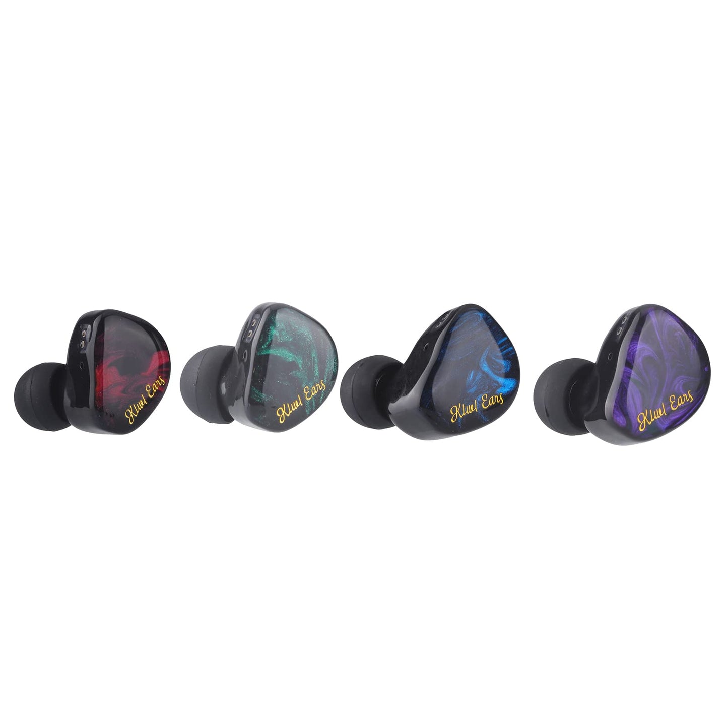 Linsoul Kiwi Ears Cadenza 10mm Beryllium Dynamic Driver IEM 3D Printed with Detachable Interchangeable Plug 0.78 2pin 3.5mm IEM Cable for Musician Audiophile (Purple)