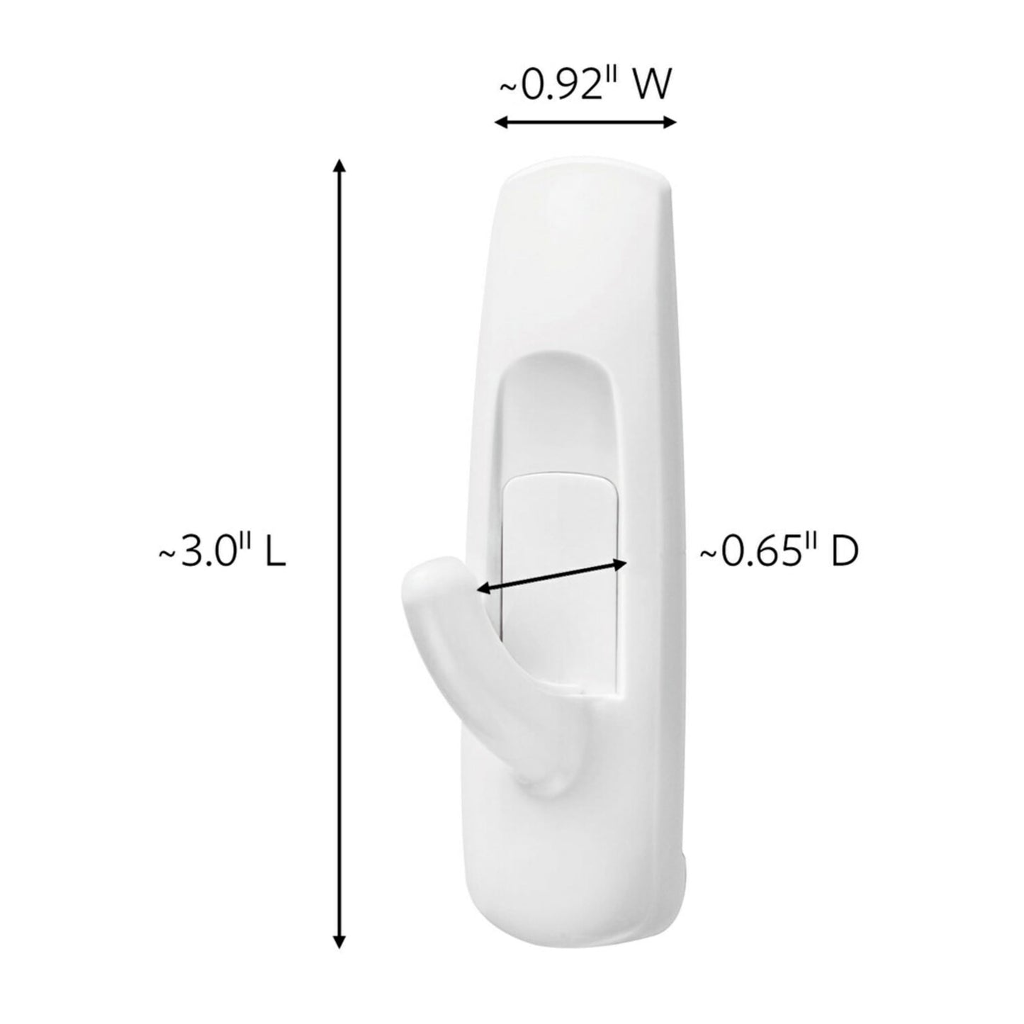 Command Medium Utility Hooks, Damage Free Hanging Wall Hooks with Adhesive Strips, Wall Hooks for Hanging Back to School Dorm Organizers, 9 White Hooks and 12 Command Strips