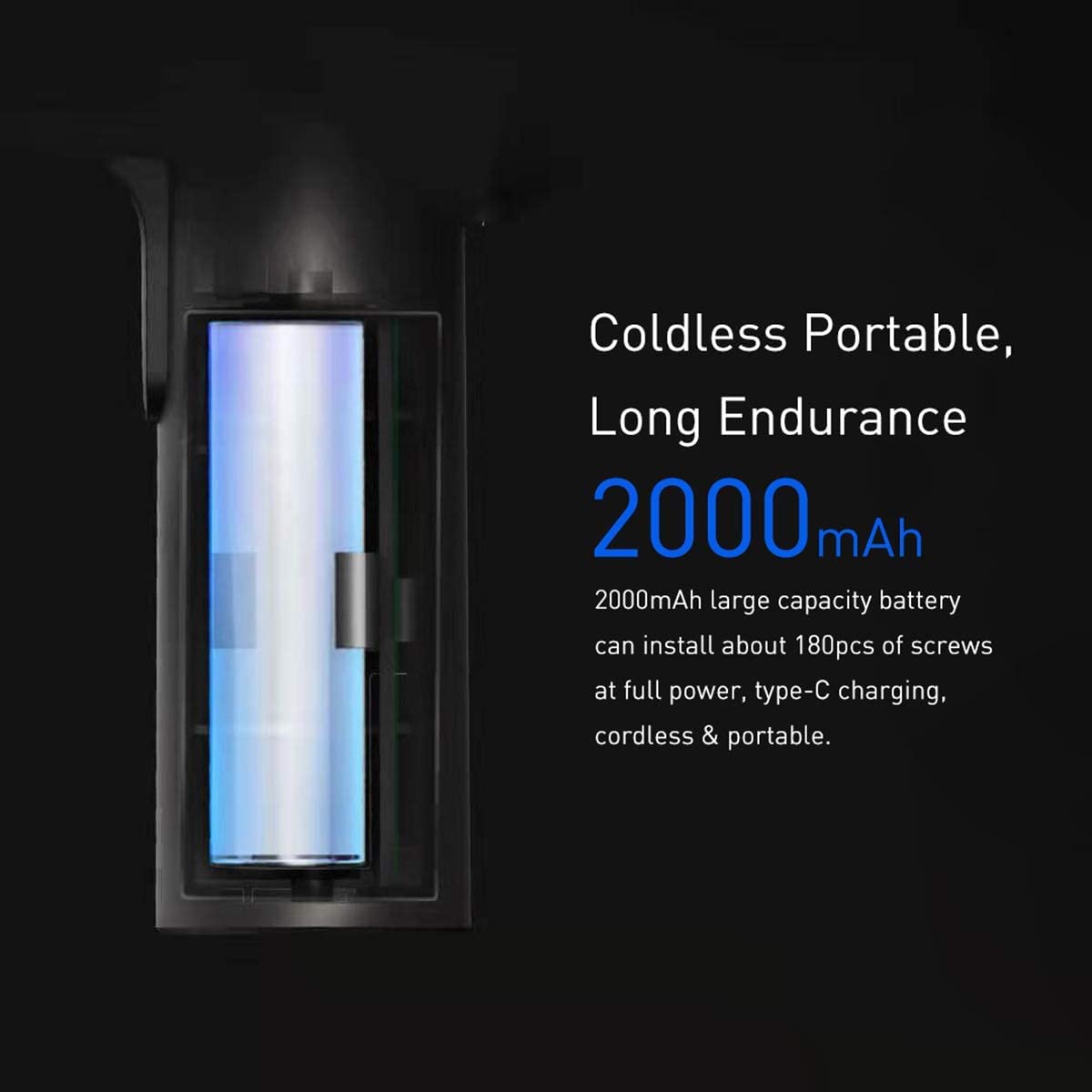 Xiaomi Mi Cordless Screwdriver 3.6V, 2000mAh Rechargable Battery. Patented One-Piece Body with USB-C Charging Port. High 5-N.m Torque Cordless Portable Screwdriver with 12 Pieces of S2 Steel Bits