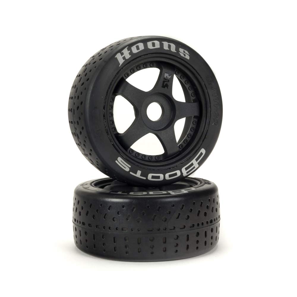 ARRMA dBoots Hoons 42/100 2.9 Pre-Mounted Belted Tires, Silver, 17mm Hex, 5-Spoke (2), ARA550070