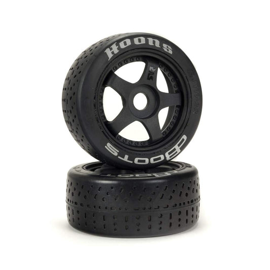 ARRMA dBoots Hoons 42/100 2.9 Pre-Mounted Belted Tires, Silver, 17mm Hex, 5-Spoke (2), ARA550070