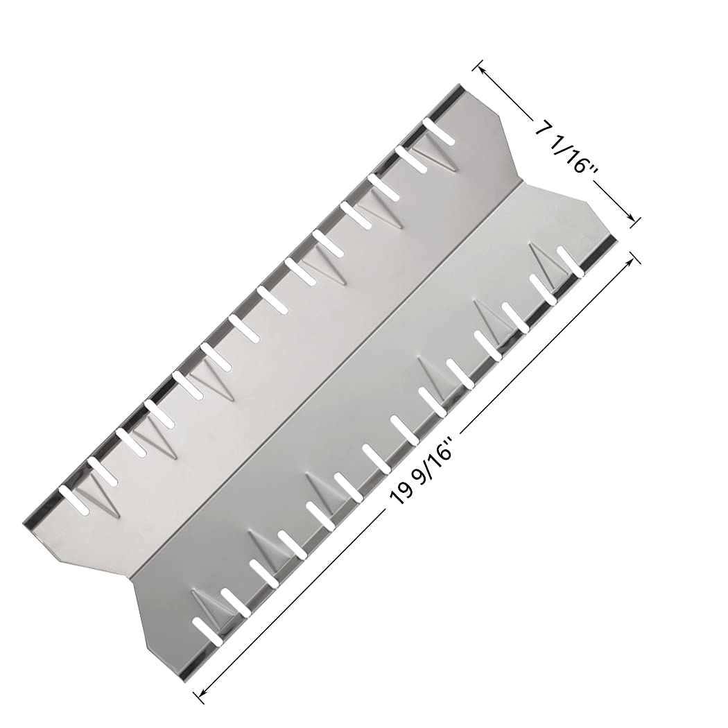 BBQSAVIOR SP77 BBQ Heat Shield Replacement Parts for Huntington 6301-24, 6300-14, 6301-14, 30040HNT, 24025HNT, Master Forge 30030MSF Broil-Mate Fiesta, Grill Heat Plate Tent 19 9/16 inch