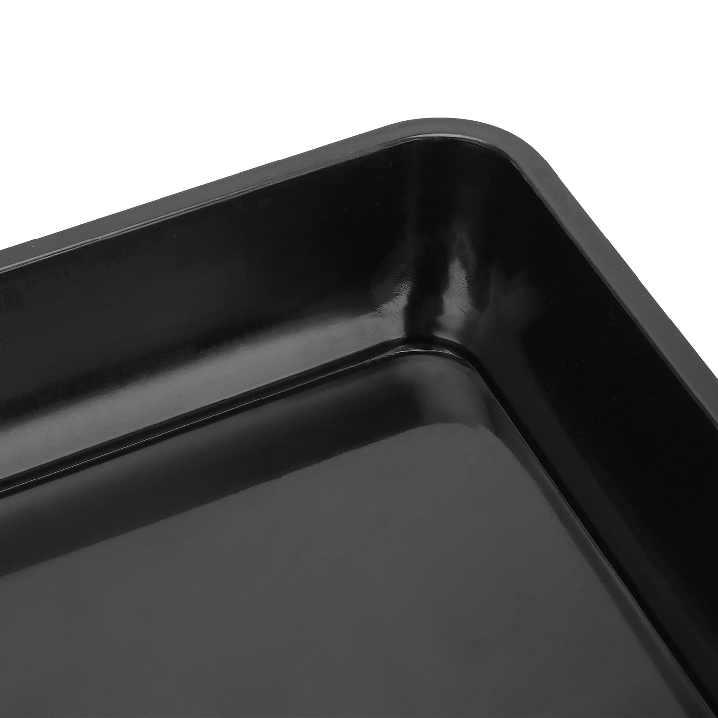 JOIKIT 10 PCS 11 x 11 Inch Square Plant Saucer, Plastic Plant Saucer Drip Tray, Square Flower Pot Tray for Indoors and Outdoor Plant Pots, 1.5 Inch Deep, Black