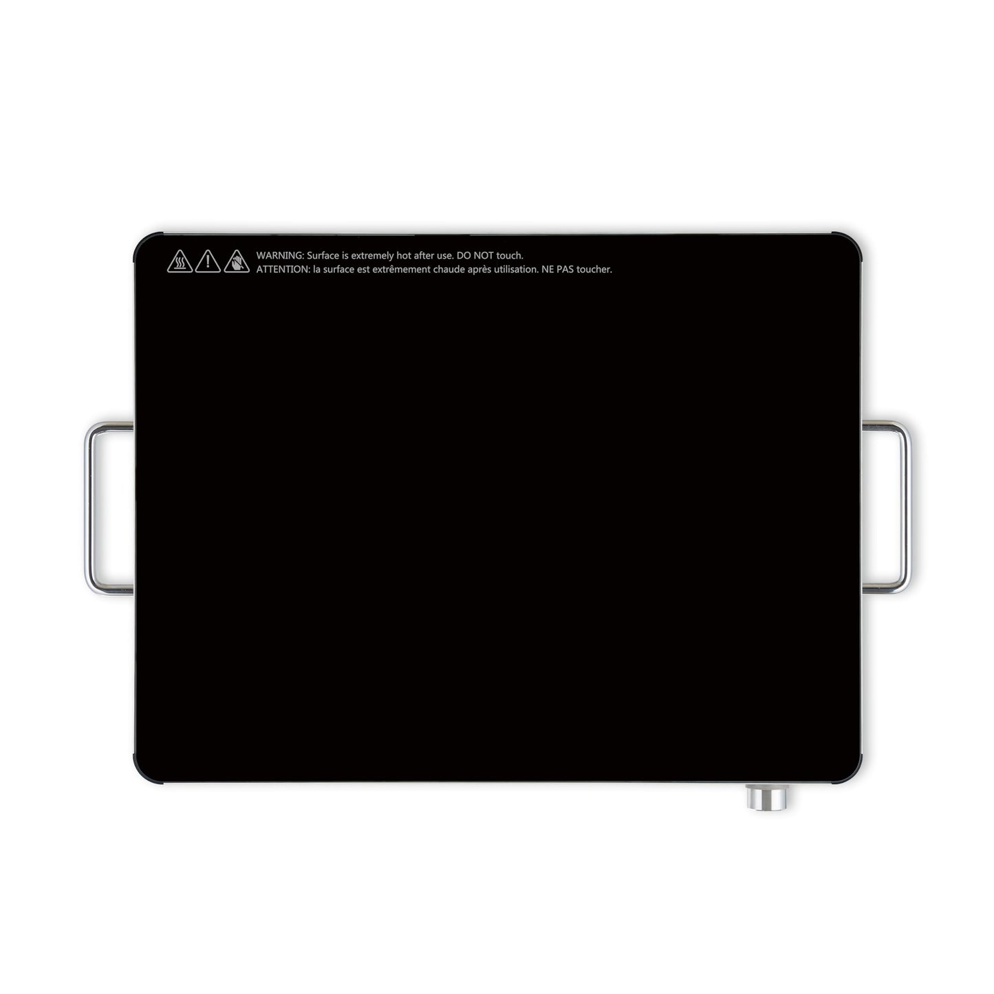 Salton Hotray XL Warming Tray | 21” x 16” Tempered Glass Surface | Variable Temperature Control | Cool-Touch Handles | for Parties, Gatherings, and Everyday Use | Easy-to-Clean | 400W | WT2148