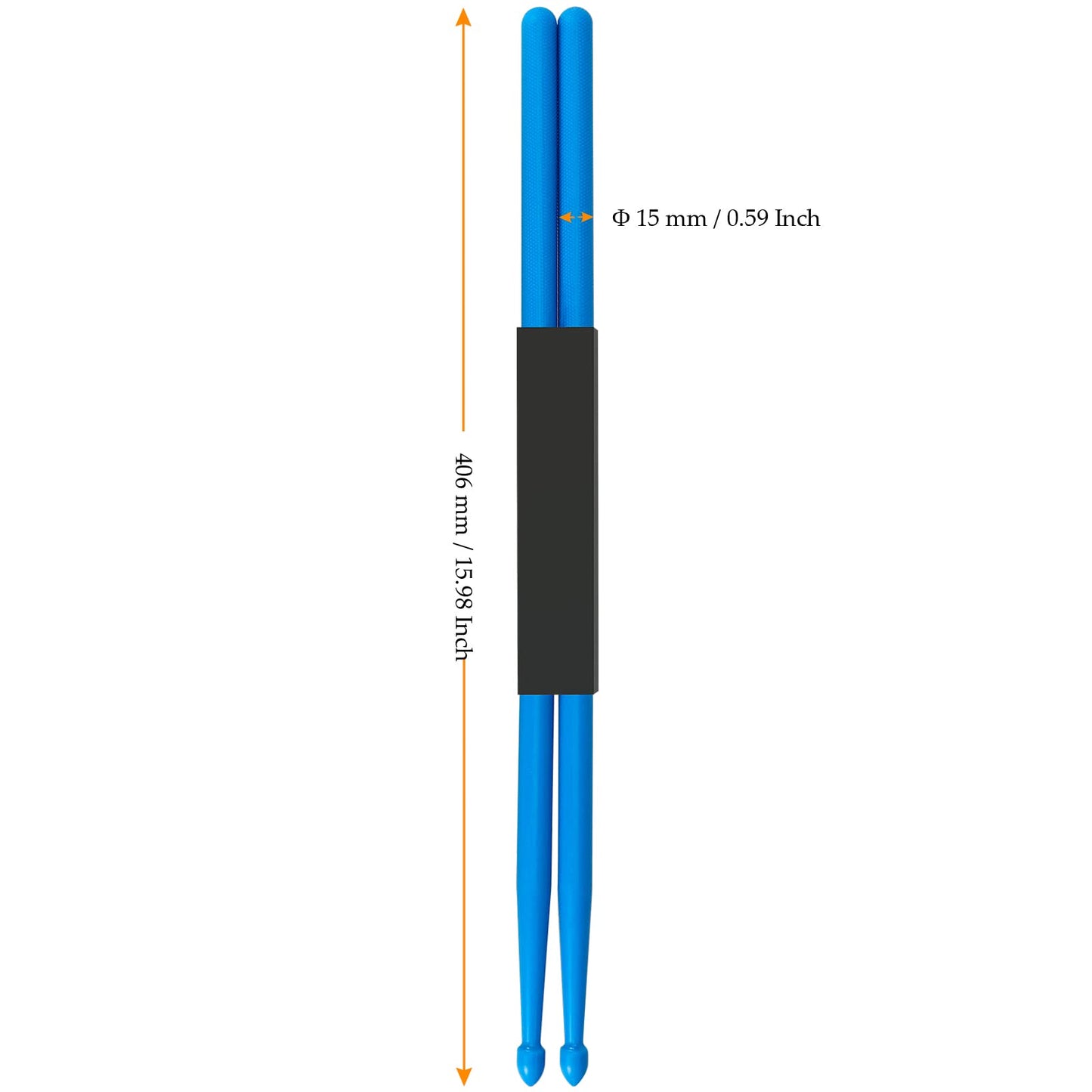 MUKCHAP Drum Sticks,10 Pairs 5A Nylon Drumsticks for Drum Set Light Durable Plastic Exercise Non-slip Handles Drum Sticks for Adults Musical Instrument Percussion Accessories,5 colors