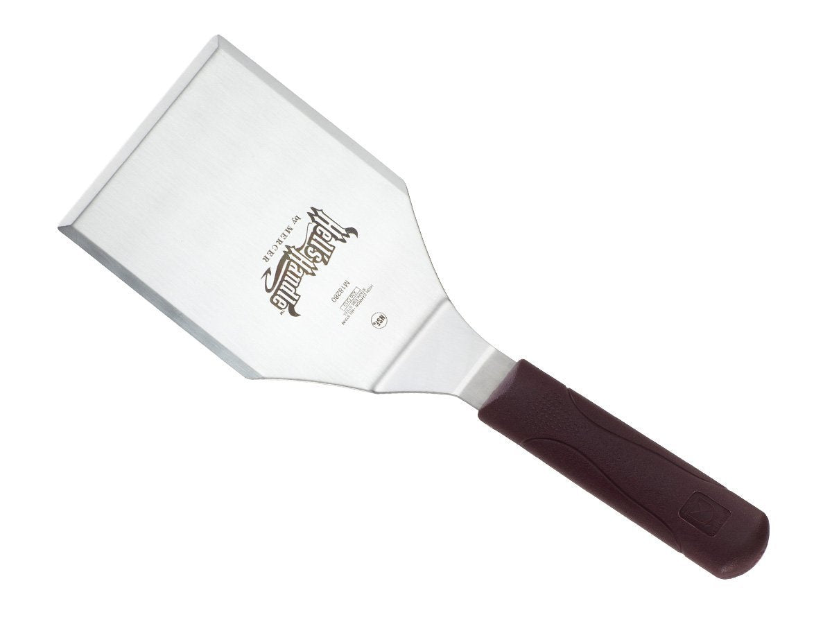 Mercer Culinary Hell's Handle 5 by 4-Inch Heavy Duty Turner/Spatula, Silver