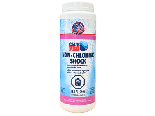 Club Pro Non-Chlorine Shock | Destroys Organic Contaminants | Restores Water Clarity | Oxygen-Based | Will Not Alter pH | Hot Tub & Spa Chemicals & Accessories