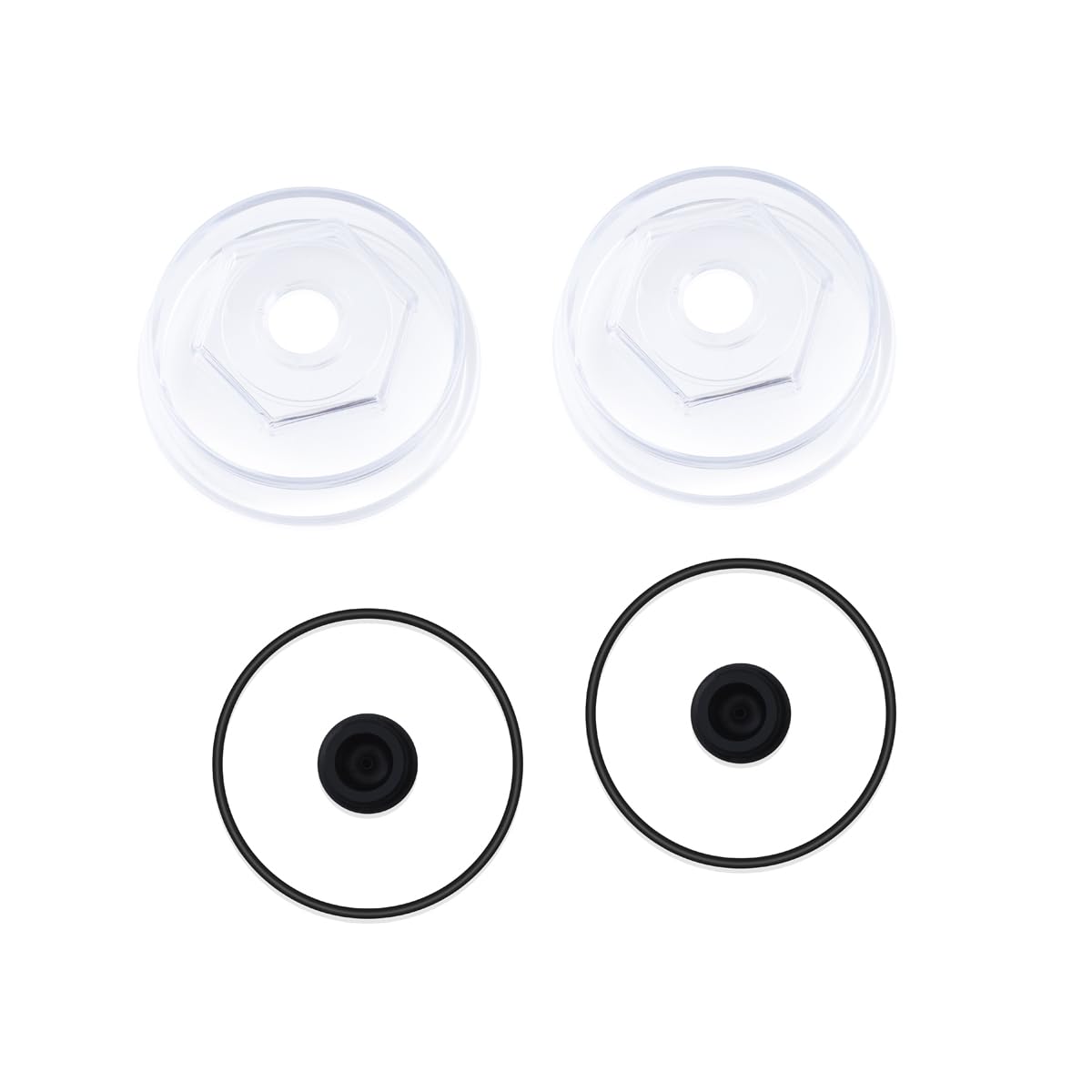 XTPTFABS,183772-KIT 4" Trailer Hub Replacement Oil Cap Kit Compatible with 10K-16K Dexter Bearing Cover and 10K - 16K Axles. 4"Oil Bath Dust Caps for Dexter Axles(2)
