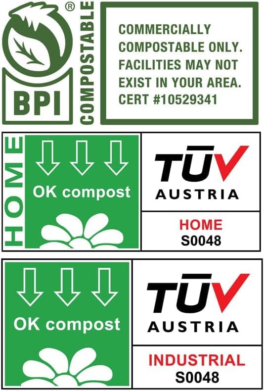 bioMat 132l / 35 Gallon Compostable Wheelie Bin Liners, 30 Count, BPI ASTM D6400, Large Compost Bags for Organic Waste and Residual Waste Bins