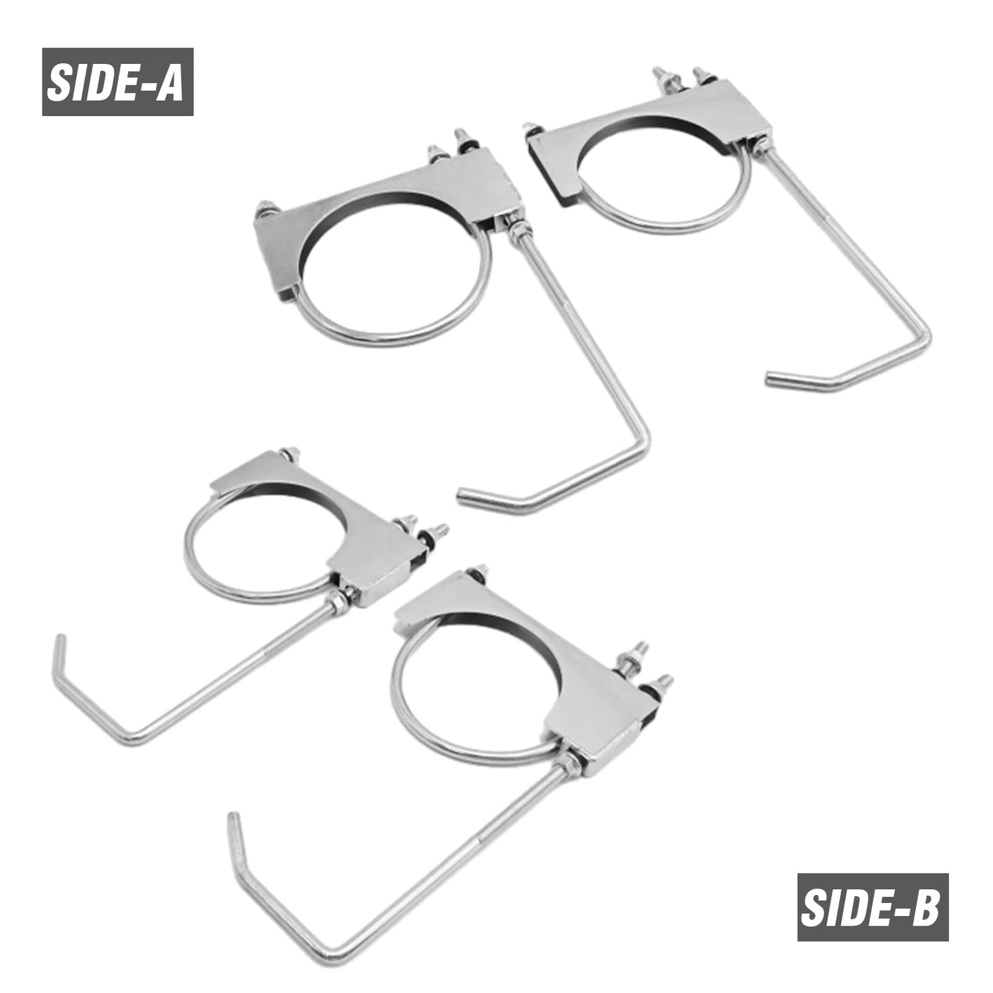 ZUDKSUY 2 Pack 2.5" Universal Exhaust Hanger Exhaust Clamps Exhaust Pipe Bracket with 9.5-Inch Long Muffler Hanger Exhaust Pipe Bracket for Car and Truck Exhaust Pipes