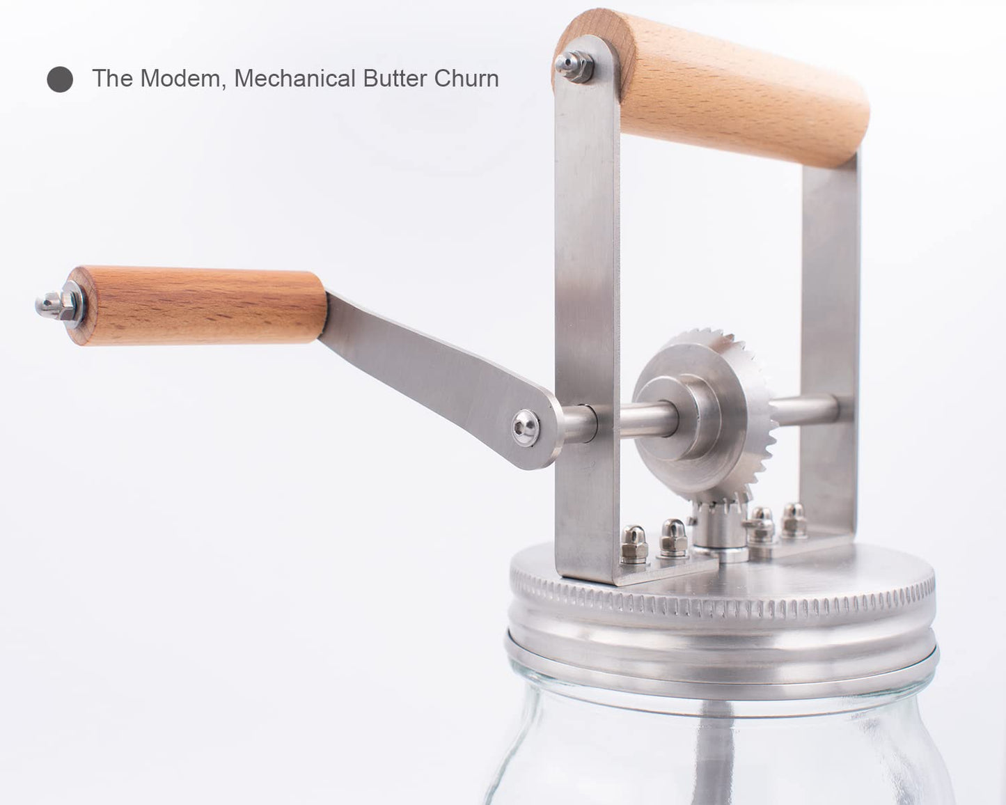 aeaker Aeaker Glass Butter Churn; Delicious Homemade Butter in as Little as Ten Minutes; Large 32-Fluid Ounce Capacity Butter Churner, 1 EA, ASFE588