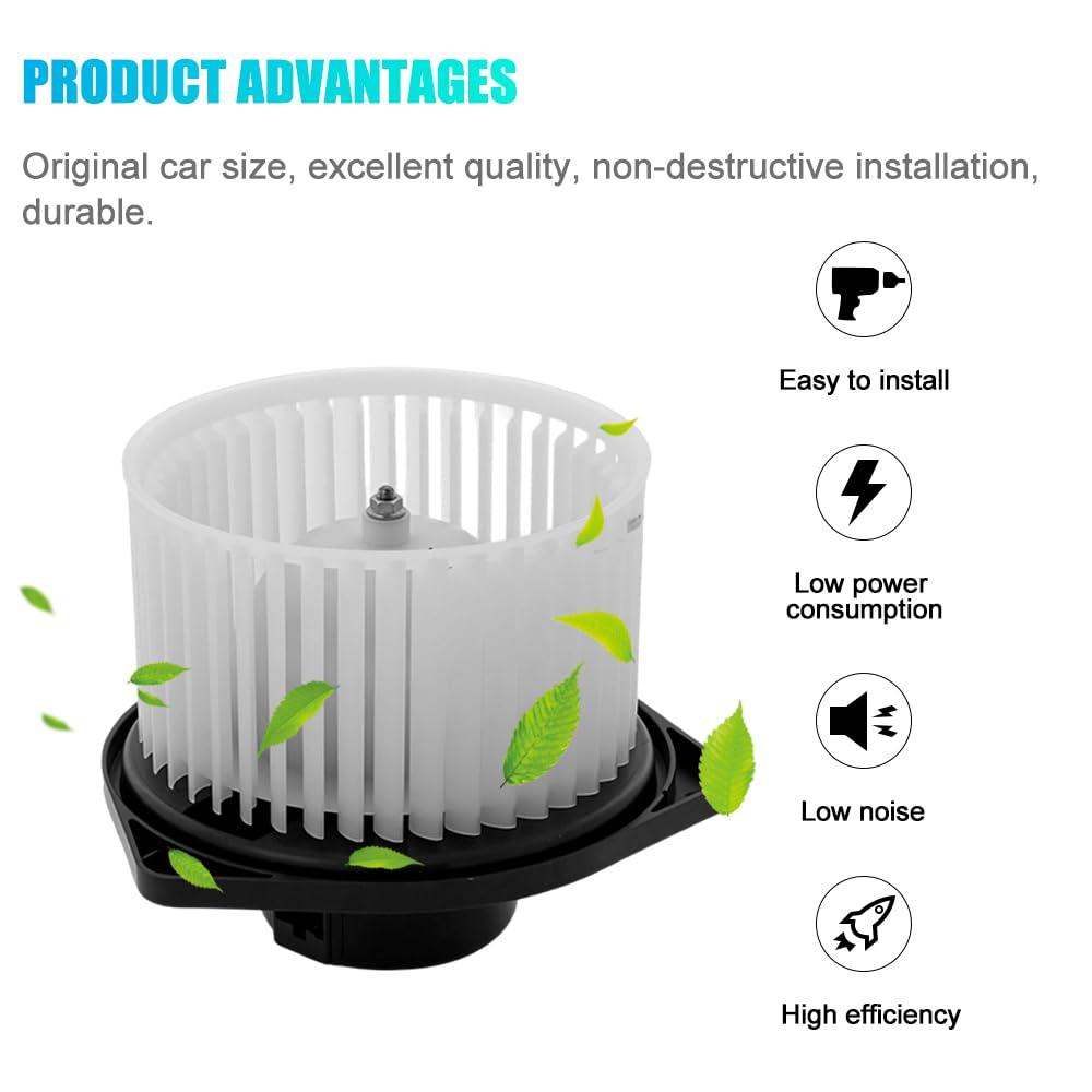 AC Heater Blower Motor Replacement Compatible with Mitsubishi Lancer 2008-2017, Outlander 2008-2018, Outlander Sport 2011-2017 Replaces # 700239, 7802A217