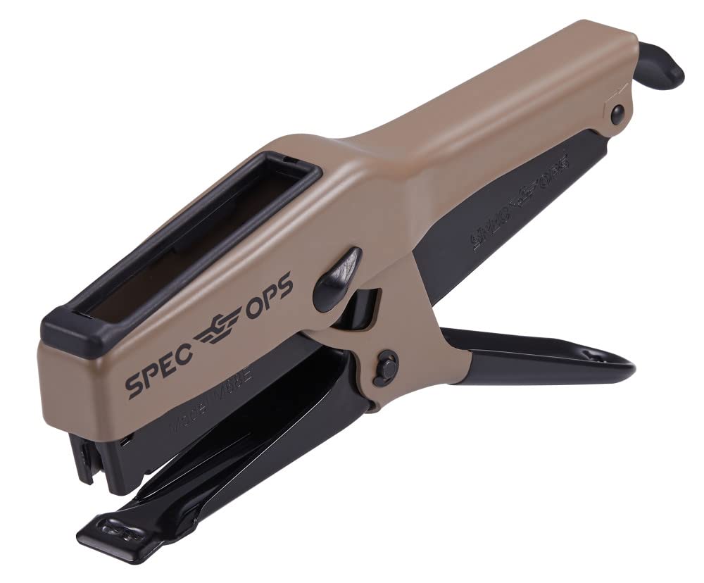 Spec Ops Tools Elite Duty Packaging Plier Stapler, 7/16 Crown, 1/4" - 3/8" Leg Length Staples