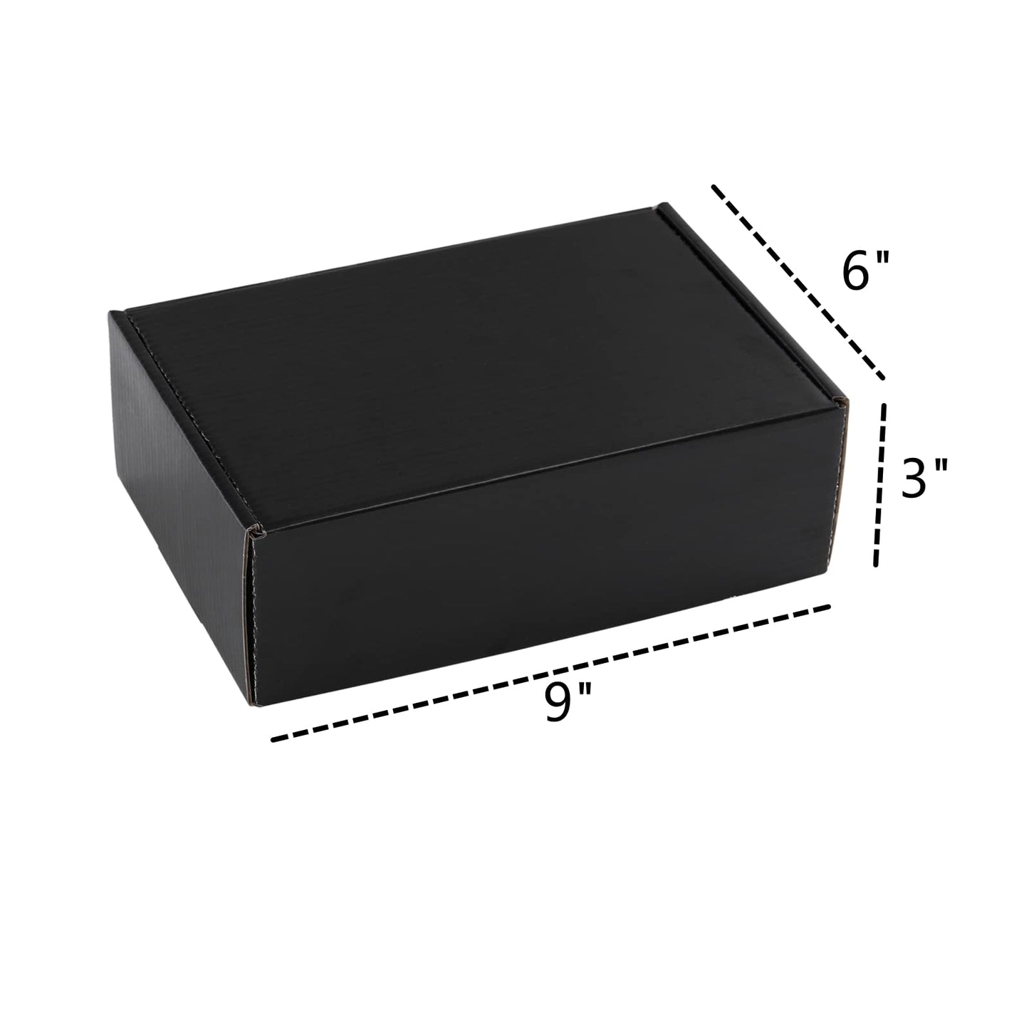 Dicunoy 30 Pack Shipping Boxes 9 x 6 x 3 Inches, Small Cardboard Box Black, Triple Wall Corrugated Cardboard Box for Mailing Packing Literature Mailer, Packaging Boxes for Gift, Small Business