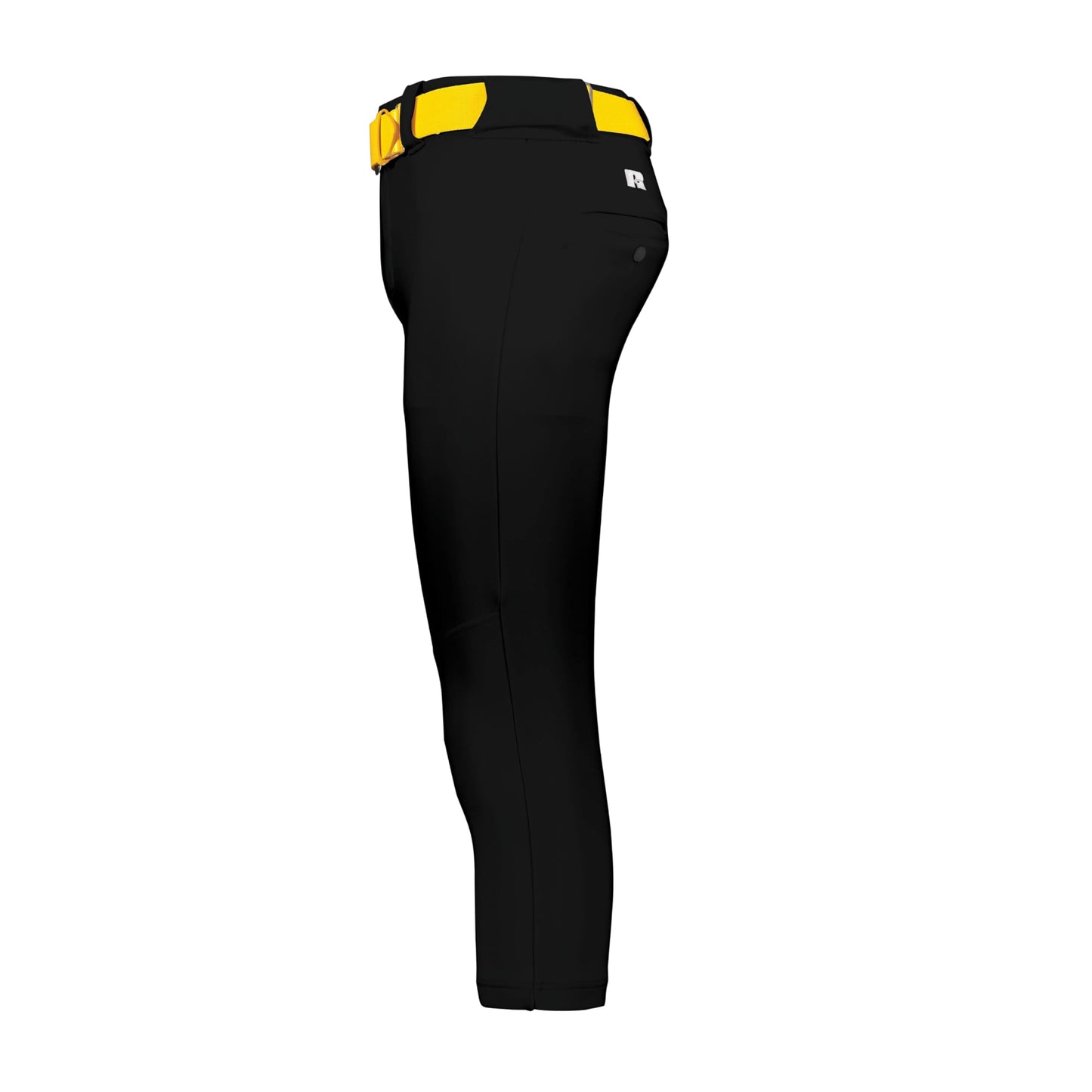 Russell Athletic Women's Ladies Flexstretch Softball Pant with Belt Loops, Black, Large